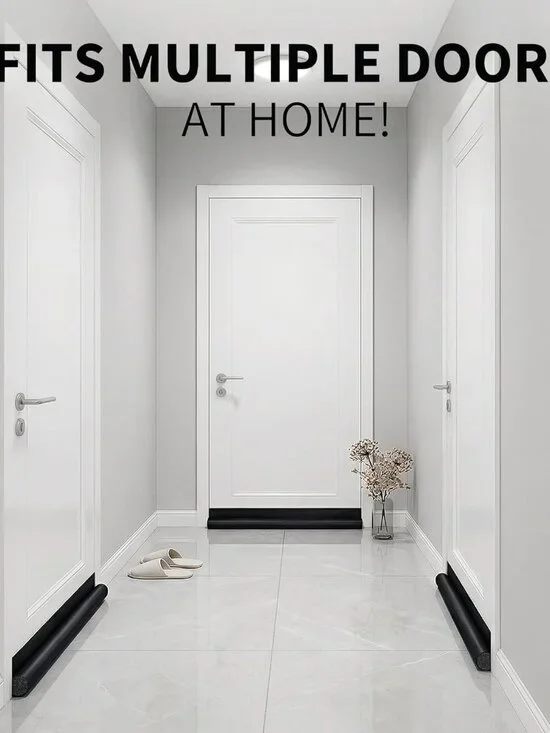 Door Draft Stopper 36 Inch Black Adjustable Door Draft Blocker Front Door Draft - Picture 5 of 8